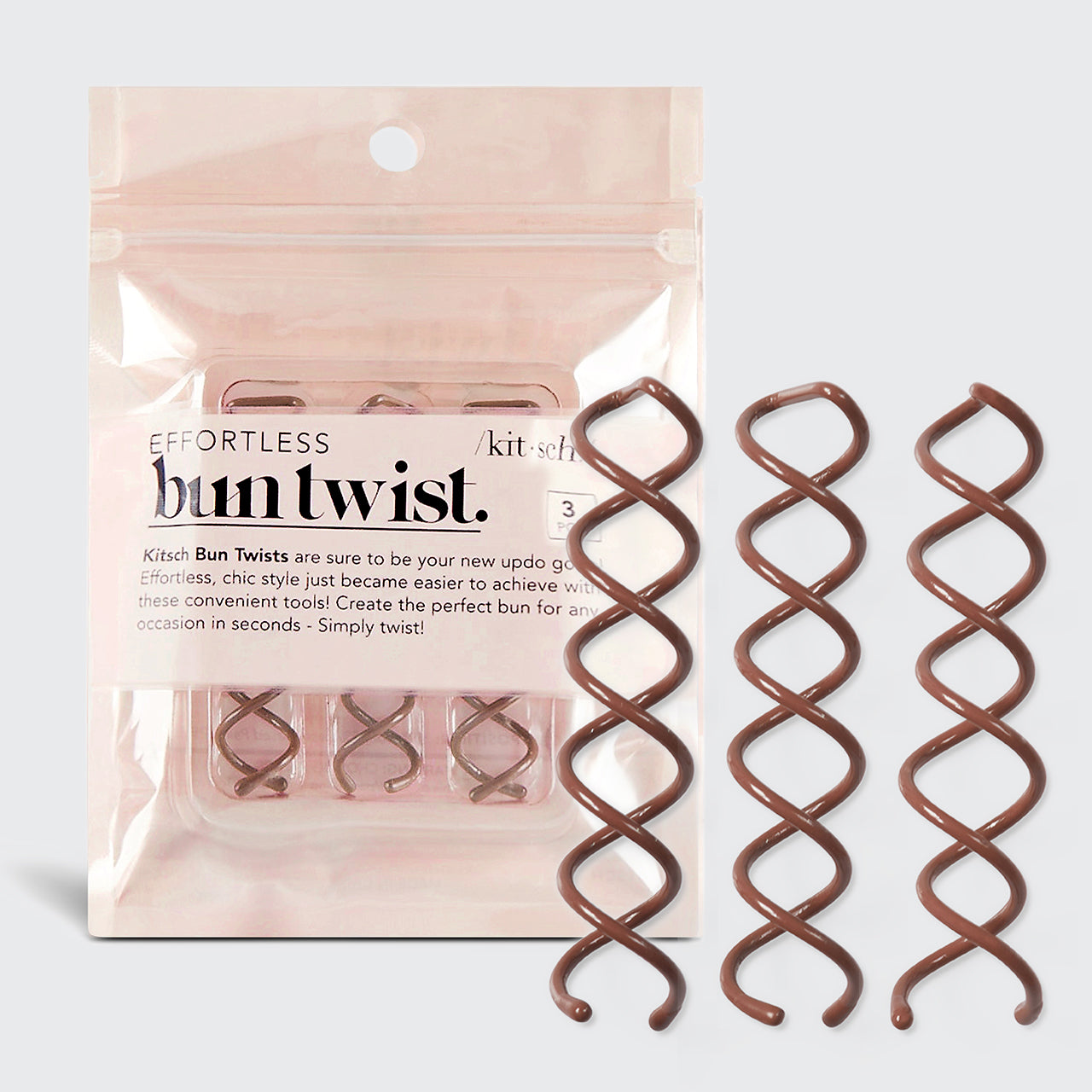 Bun Twist 3pc (Braun)