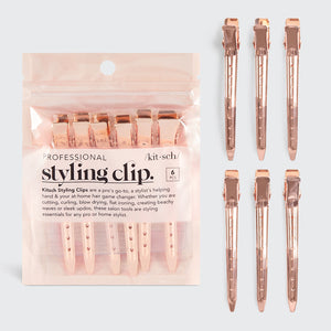 Pinzas Styling 6uds (Oro Rosa)