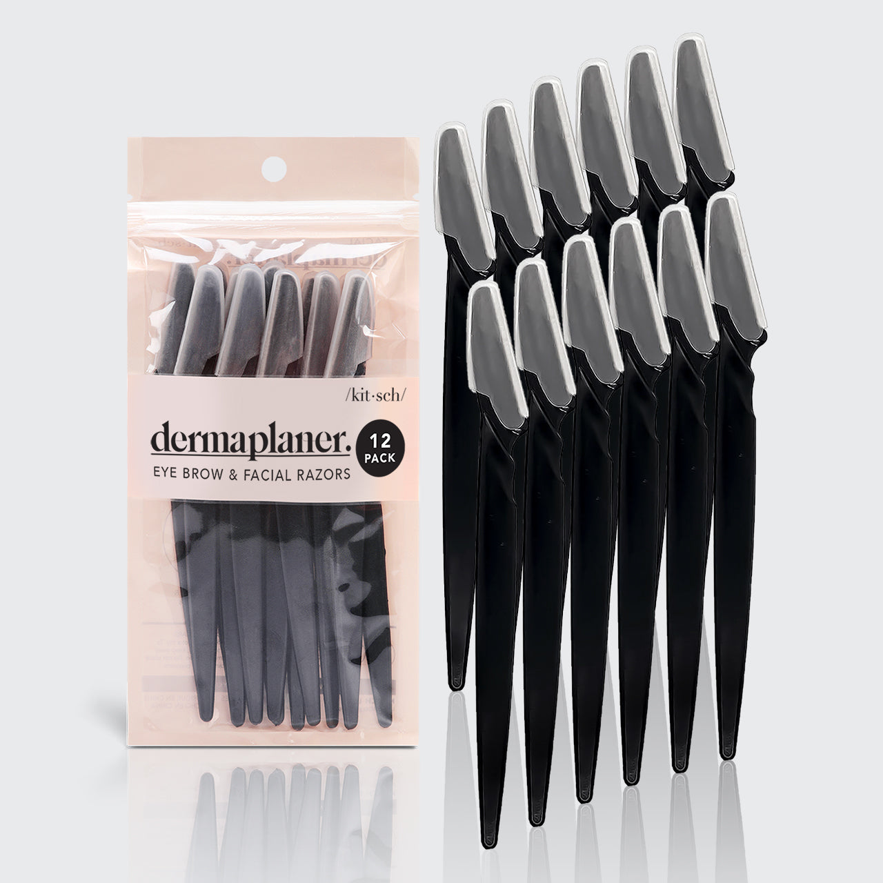 Dermaplaningový nástroj 12ks | Eco-Friendly Black