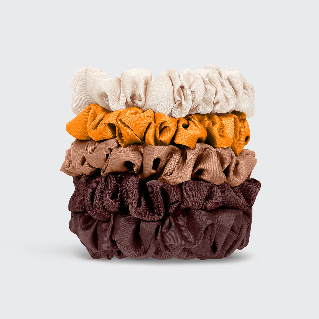 Satin Petite Scrunchies 5er-Set - Sedona