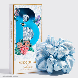 Bridgerton x Kitsch Almofadas de cetim - Toile De Blue