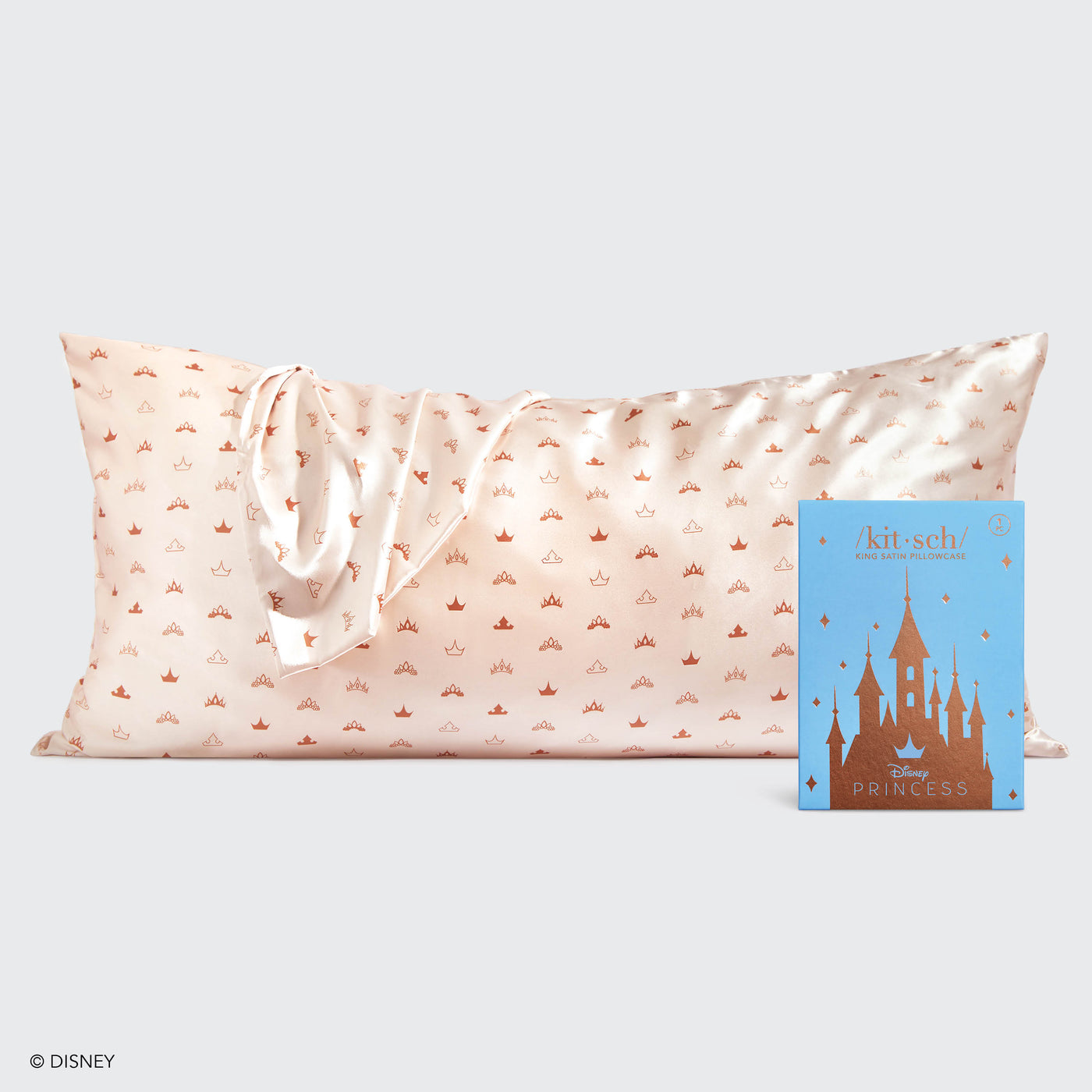 Kitsch x Disney Princess Satin King Pillowcase - Couronne du désert