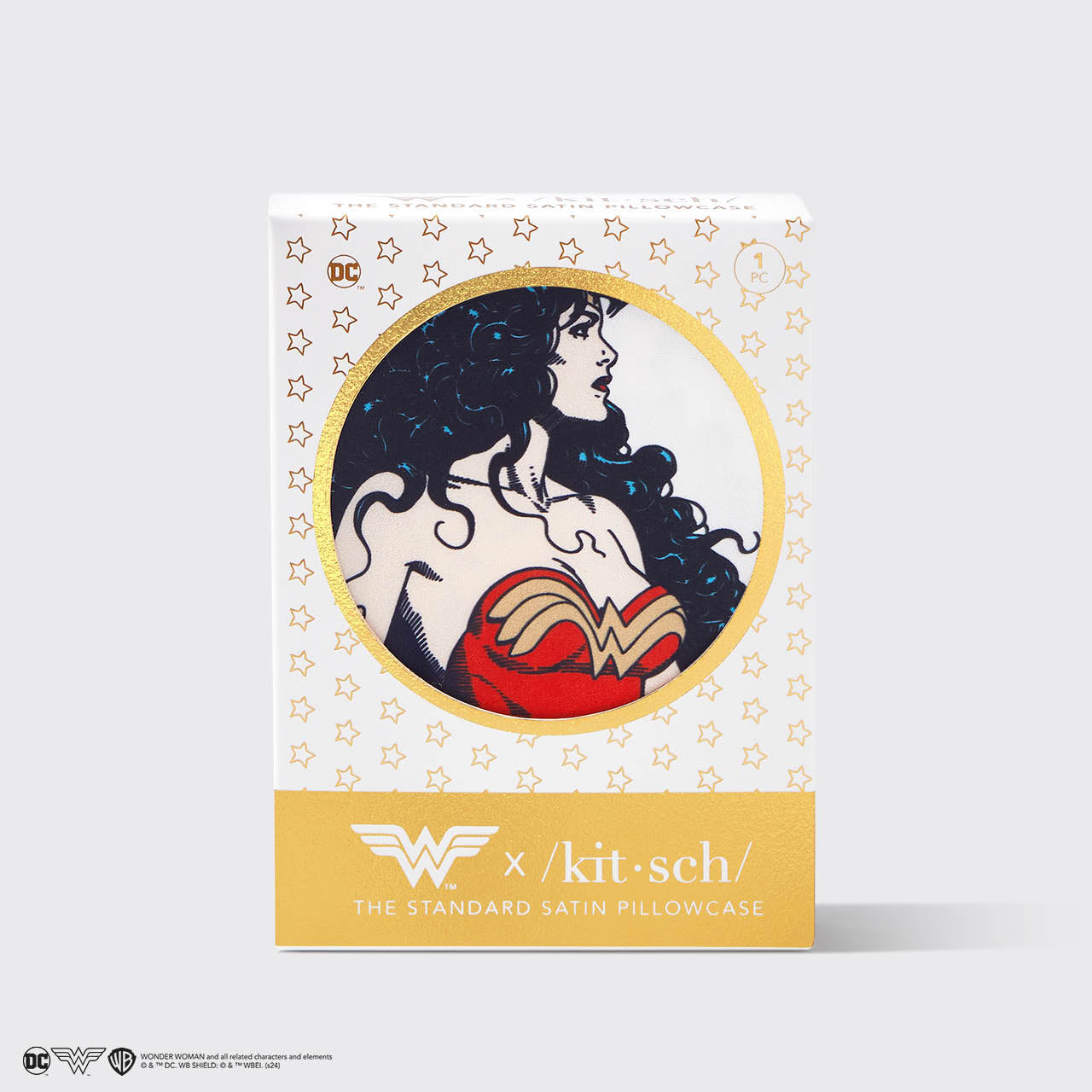 Wonder Woman x kitsch szatén párnahuzat - Higgy a csodában