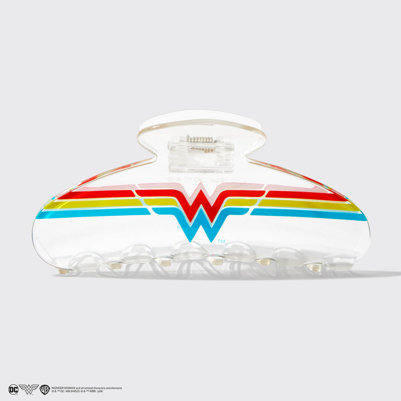 Wonder Woman x kitsch مشبك مطبوع من الأكريليك الشفاف
