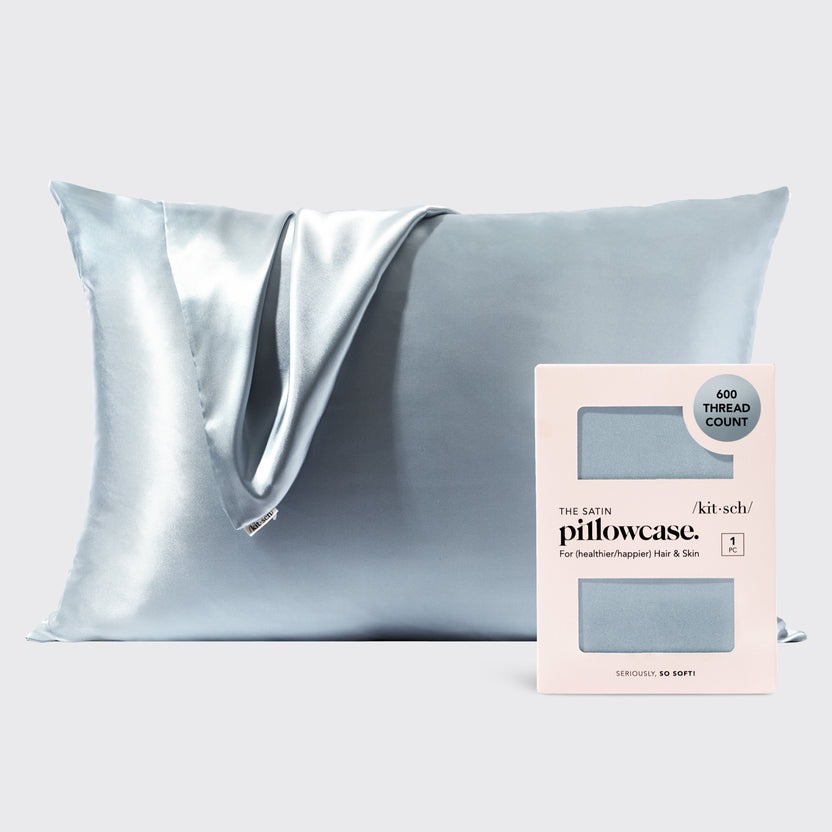 Satin Pillowcase - Haze Blue – KITSCH