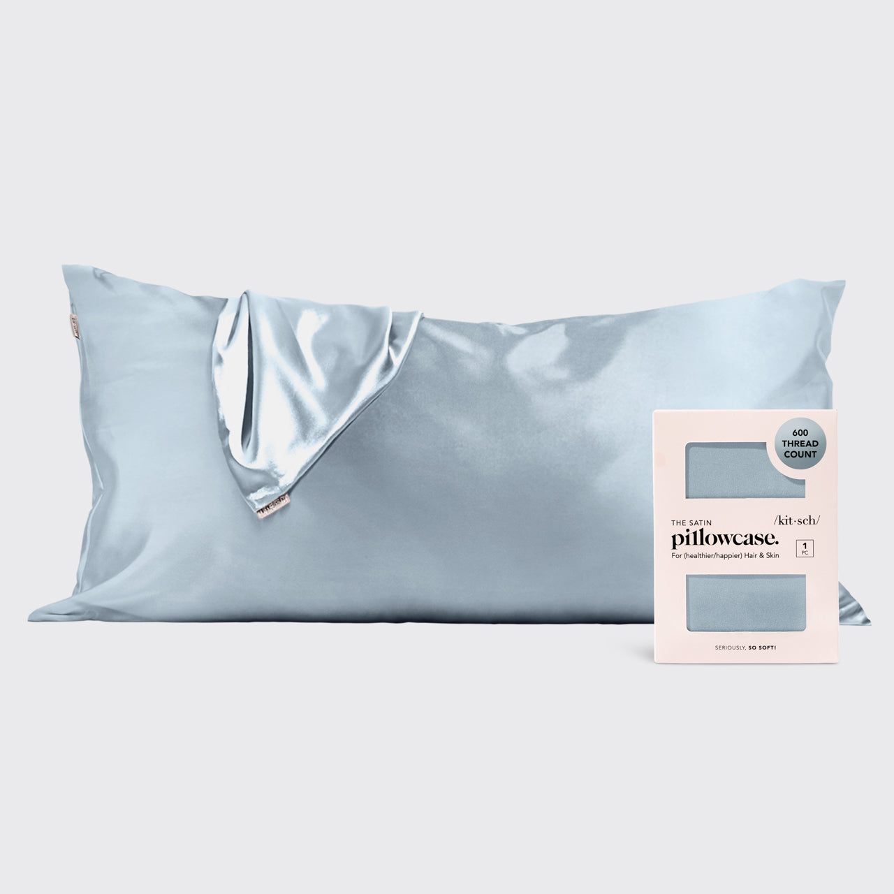 King Pillowcase - Haze Blue
