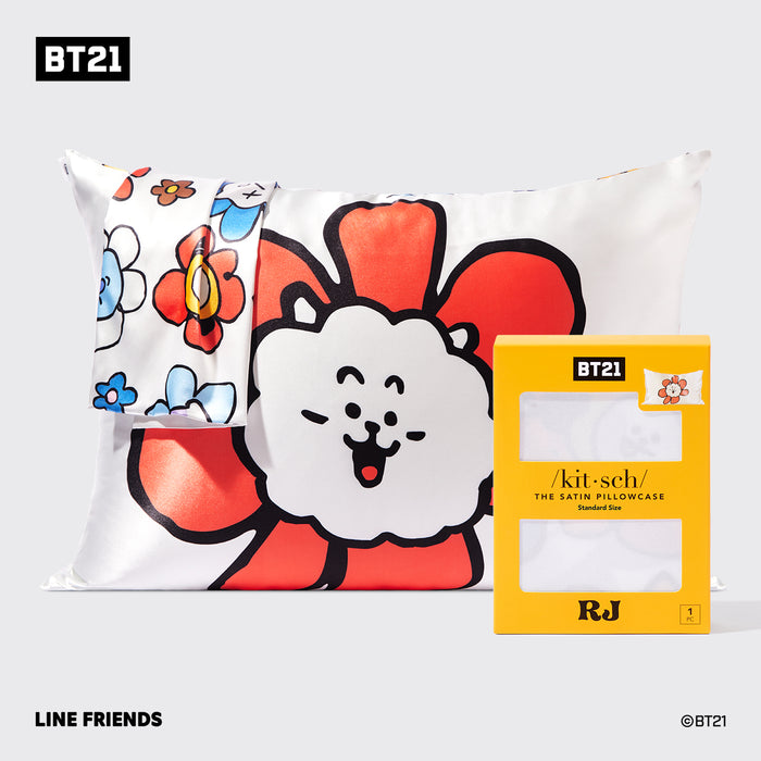 BT21 meets キッチュ・サテン枕カバー - RJ