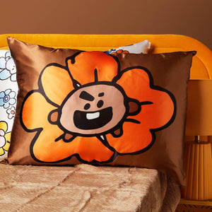 BT21 x Kitsch Saténové povlečení na polštář King - Shooky