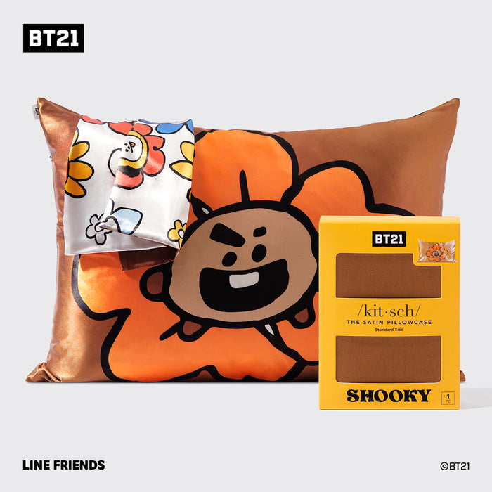 BT21 meets キッチュ・サテン枕カバー - SHOOKY