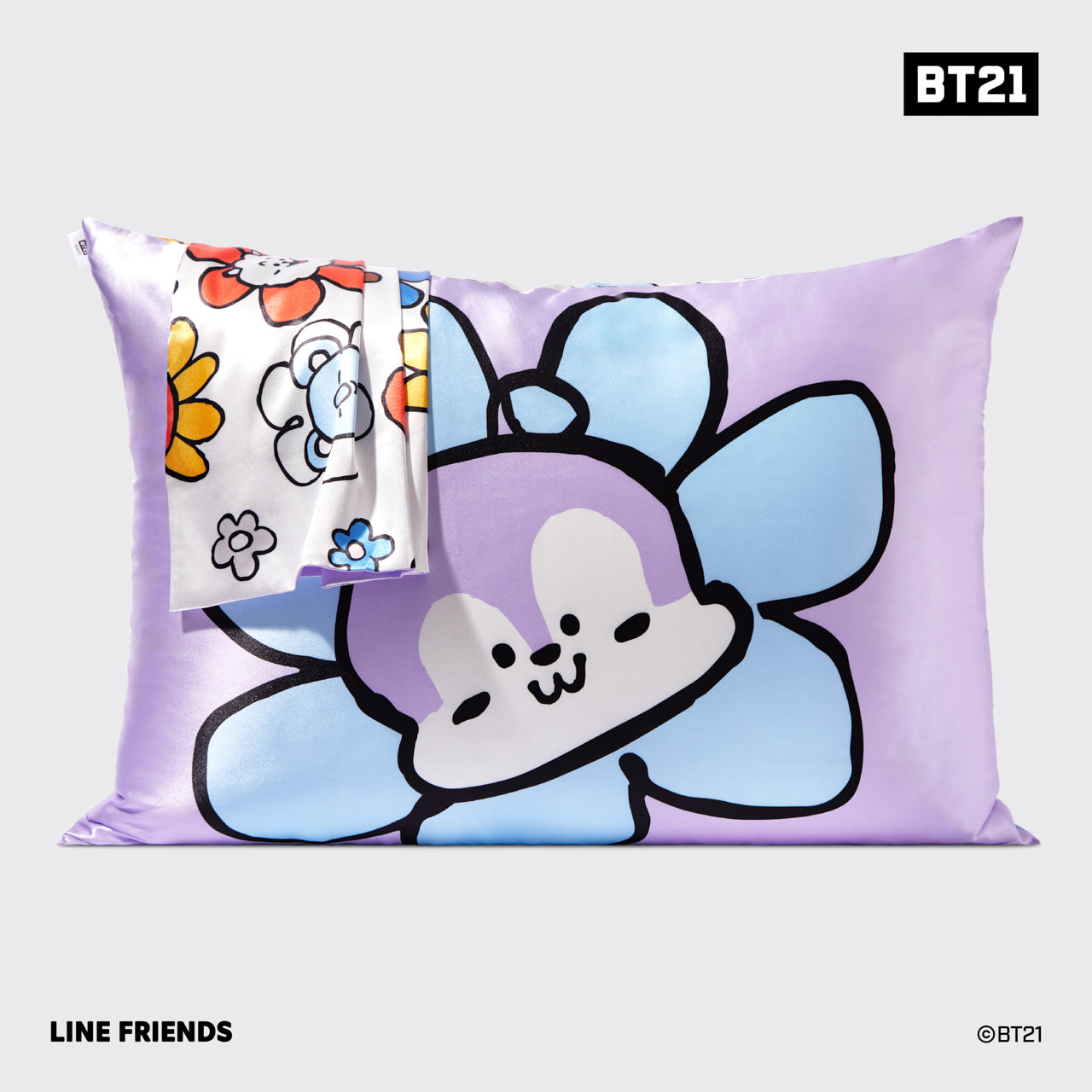 Kitsch x BT21 Taie d'oreiller en satin - MANG