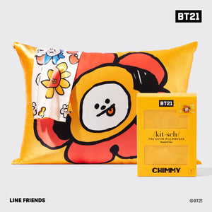 BT21 meets Kitsch Funda de almohada de satén - CHIMMY