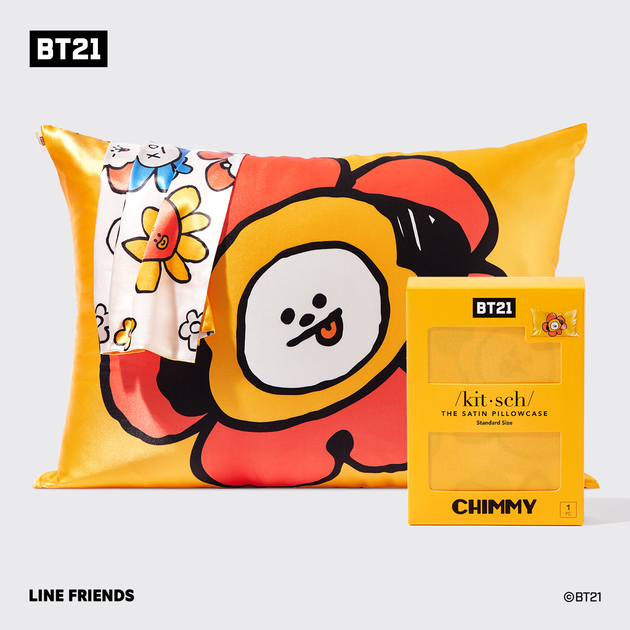 BT21과 키치 새틴 베갯잇이 만나다 - CHIMMY