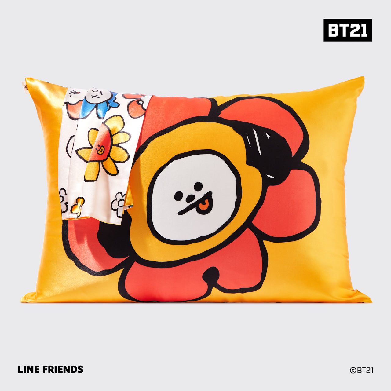 BT21 meets キッチュ・サテン枕カバー - CHIMMY