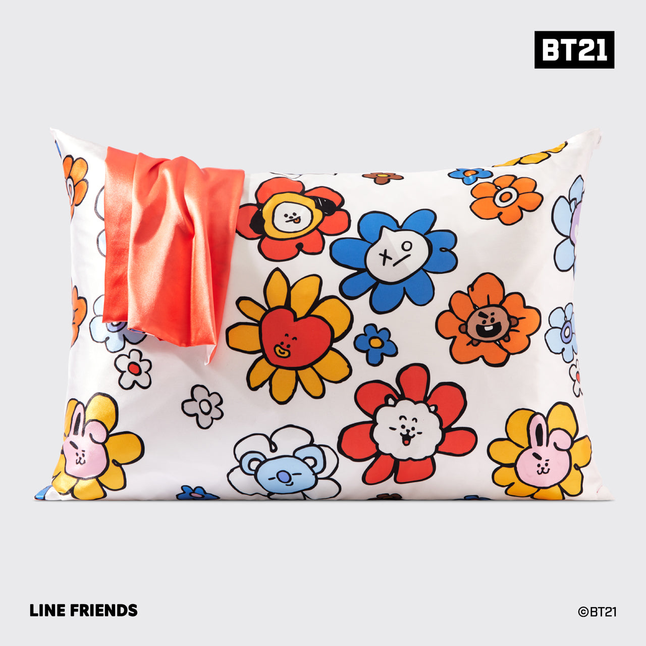 BT21과 키치 새틴 베갯잇이 만나다 - TATA