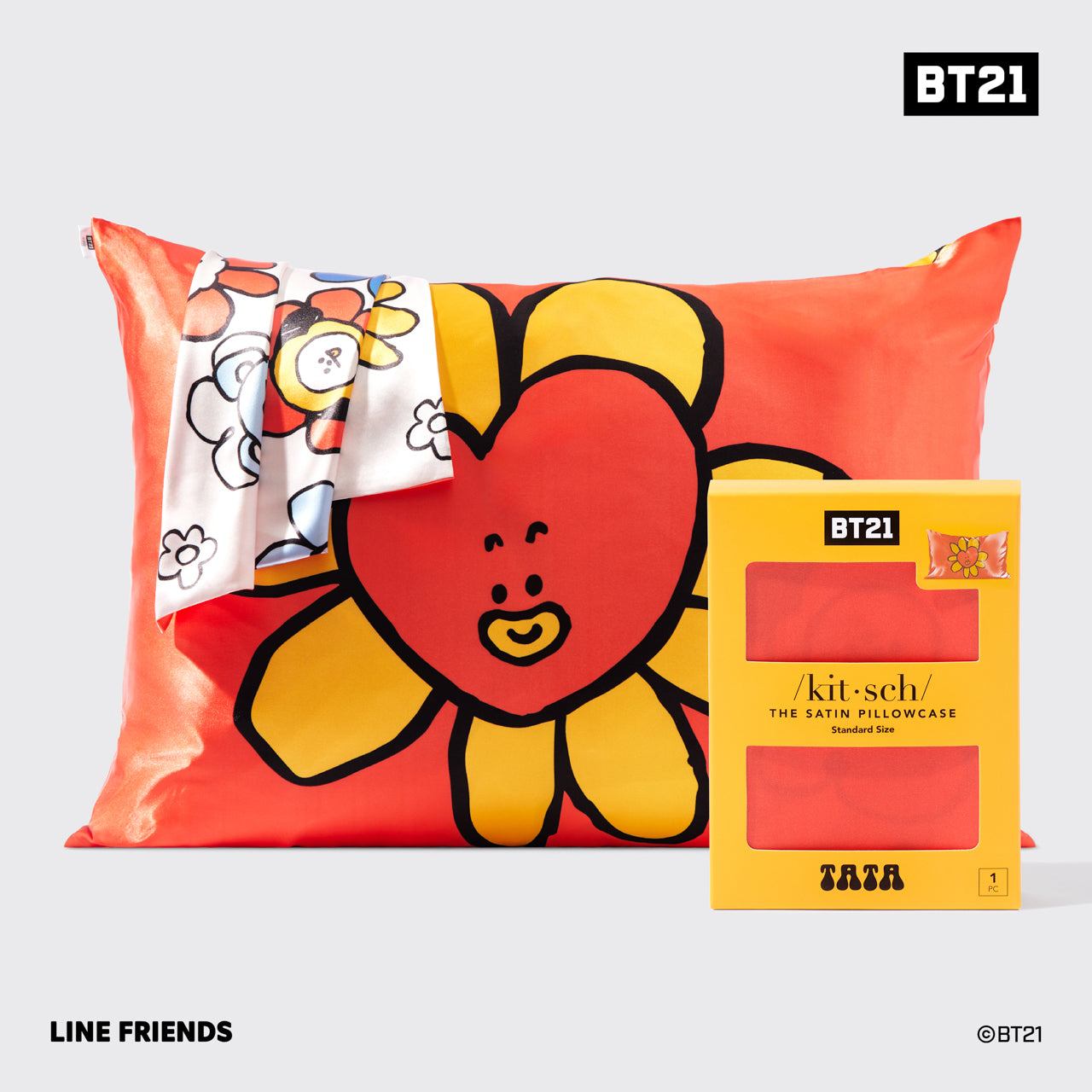 BT21 meets Kitsch Satin Pillowcase - TATA – KITSCH