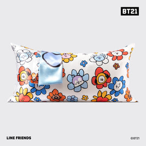 BT21 x Kitsch Saténové povlečení na polštář King - Koya