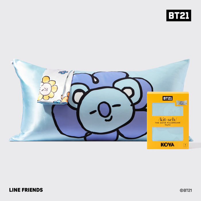 Fronha de cetim BT21 x Kitsch King - Koya