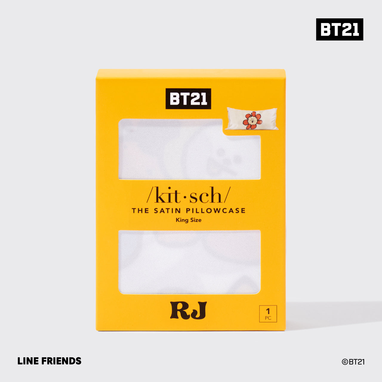 BT21과 키치킹 베개커버가 만나다 - RJ