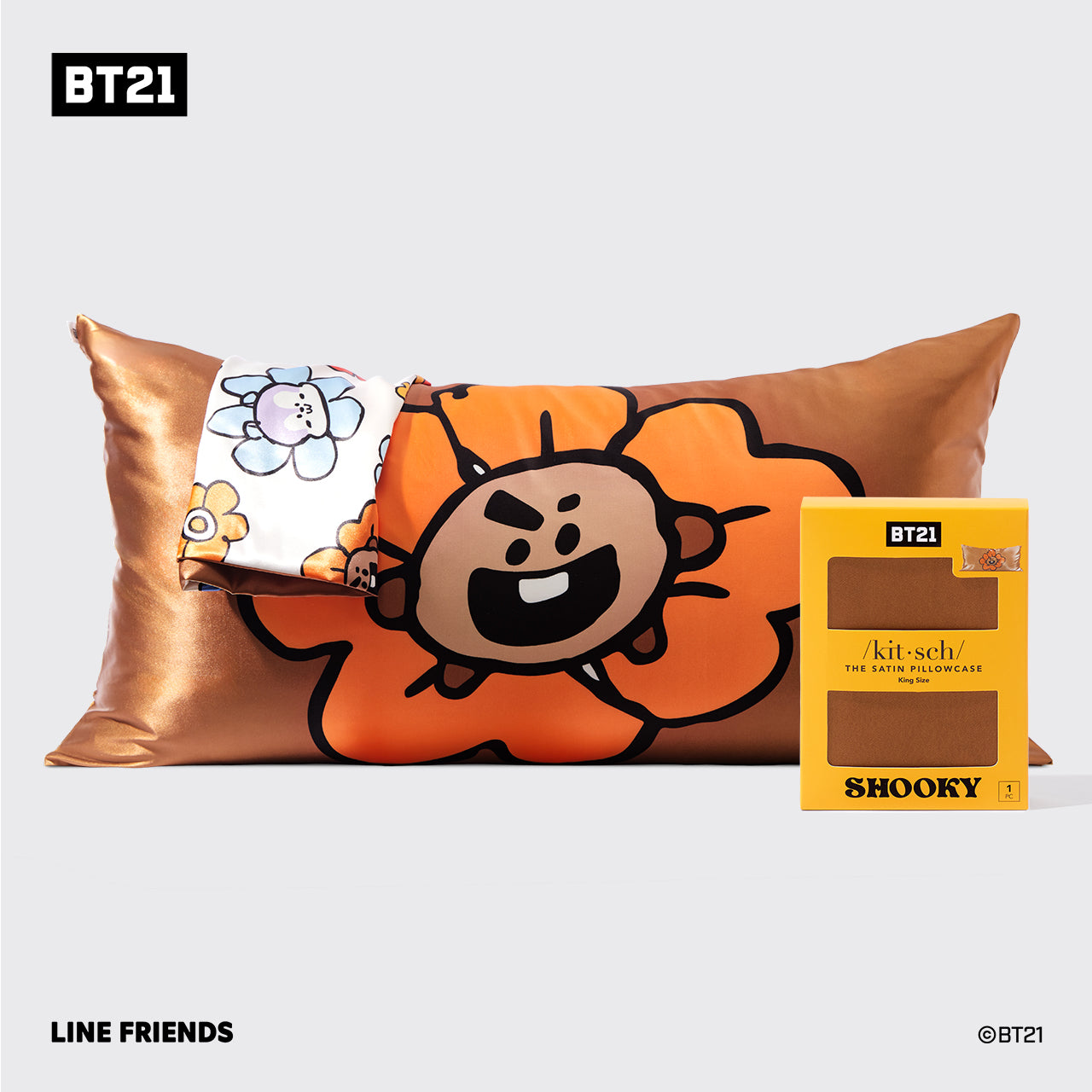 BT21 meets Kitsch キングピローケース - SHOOKY