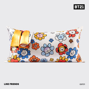 BT21 x Kitsch Saténové povlečení na polštář King - Chimmy