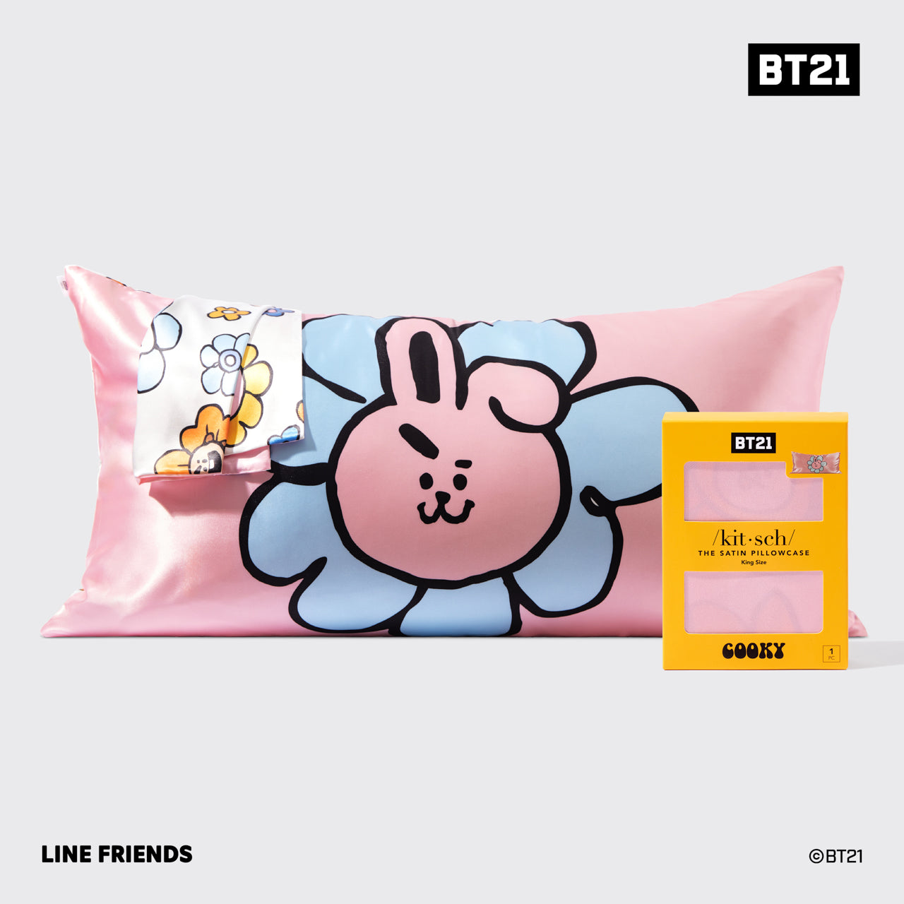 BT21 meets Kitsch Funda de almohada King - COOKY