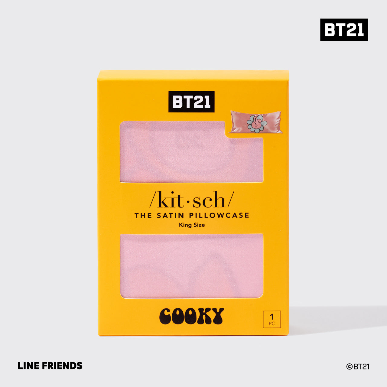 Kitsch x BT21 Taie d'oreiller King - COOKY