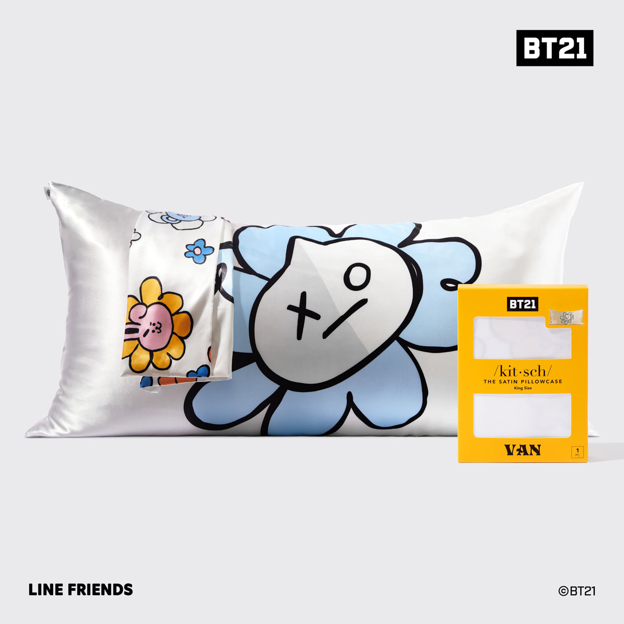 BT21 meets Kitsch Funda de almohada King - VAN