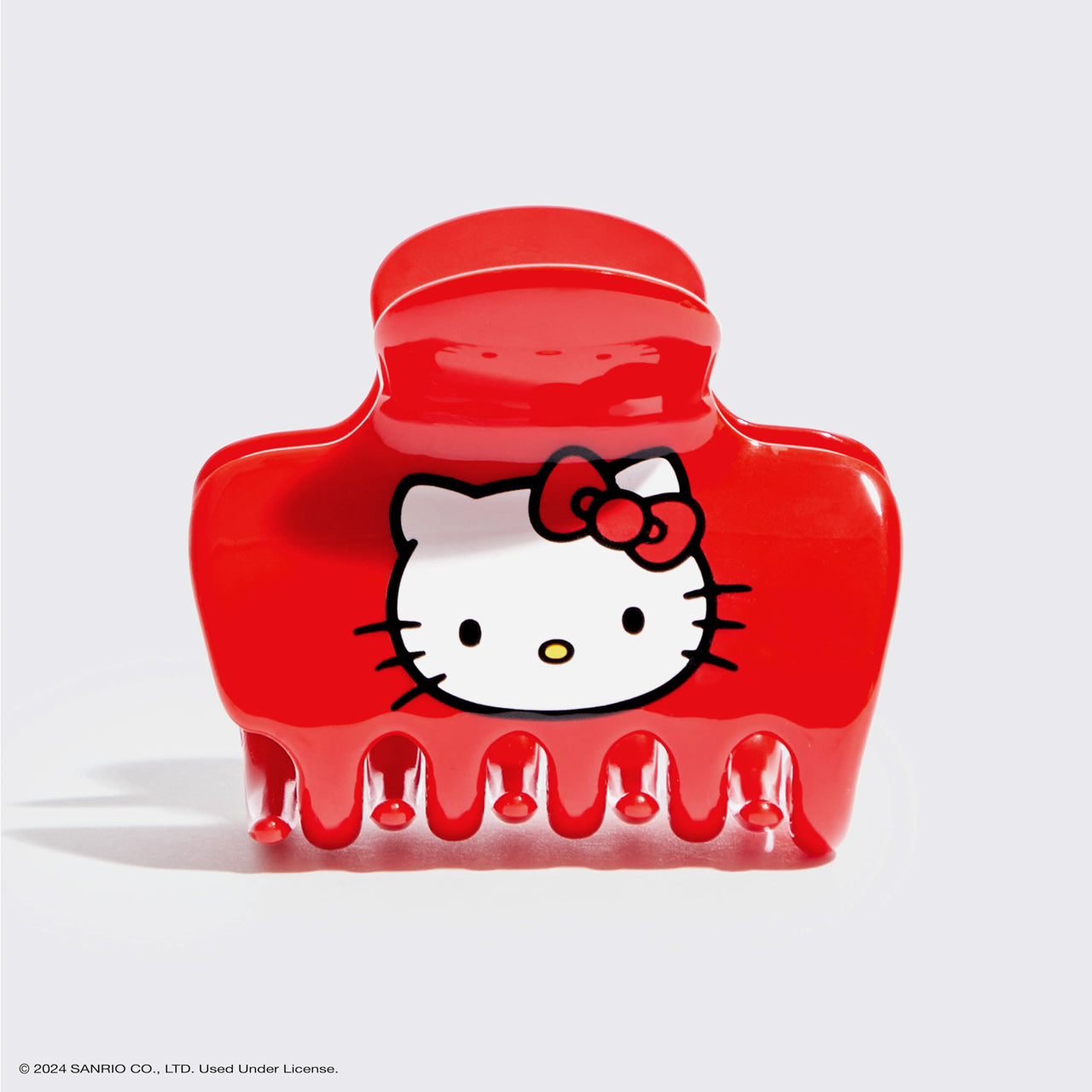 قطعة واحدة من مشبك مخلب منتفخ من البلاستيك المعاد تدويره من Hello Kitty x Kitsch - وجه كيتي