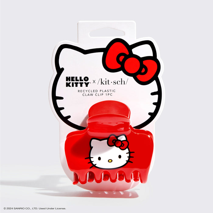 Hello Kitty x Kitsch Genbrugsplast Puffy Claw Clip 1pc - Kitty Face