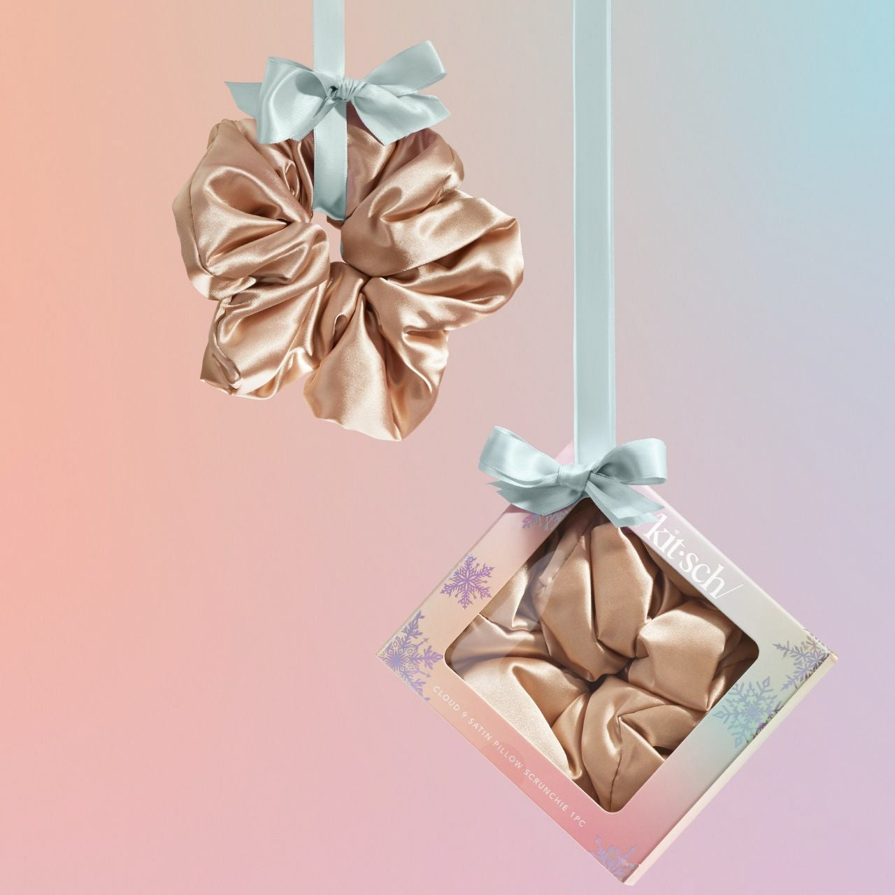 Satin Pillow Scrunchie - Champagne