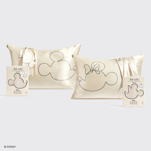 Kitsch x Mickey and Minnie Pillowcase Bundle - Cream