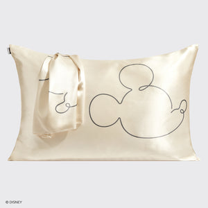 Kitsch & Mickey et Minnie Taie d'oreiller standard - Crème