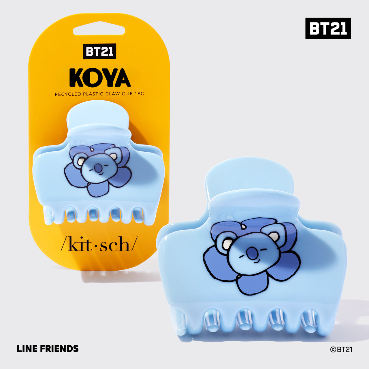 BT21 meets キッチュなクラウドクリップ - KOYA