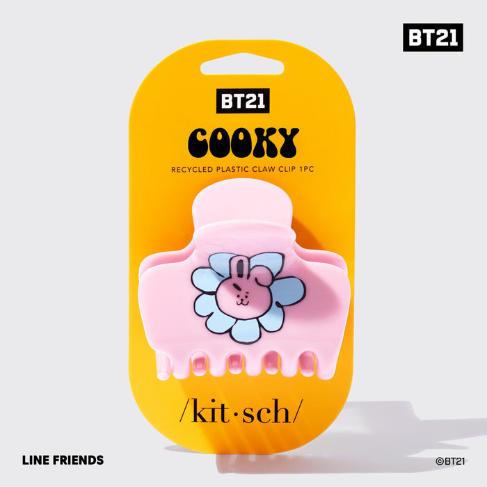 BT21 x Kitsch Plástico Reciclado Clipe de Garra Puffy 1pc - Cooky