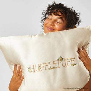 Harry Potter x Kitsch Funda de Almohada de Satén Rey - Hufflepuff