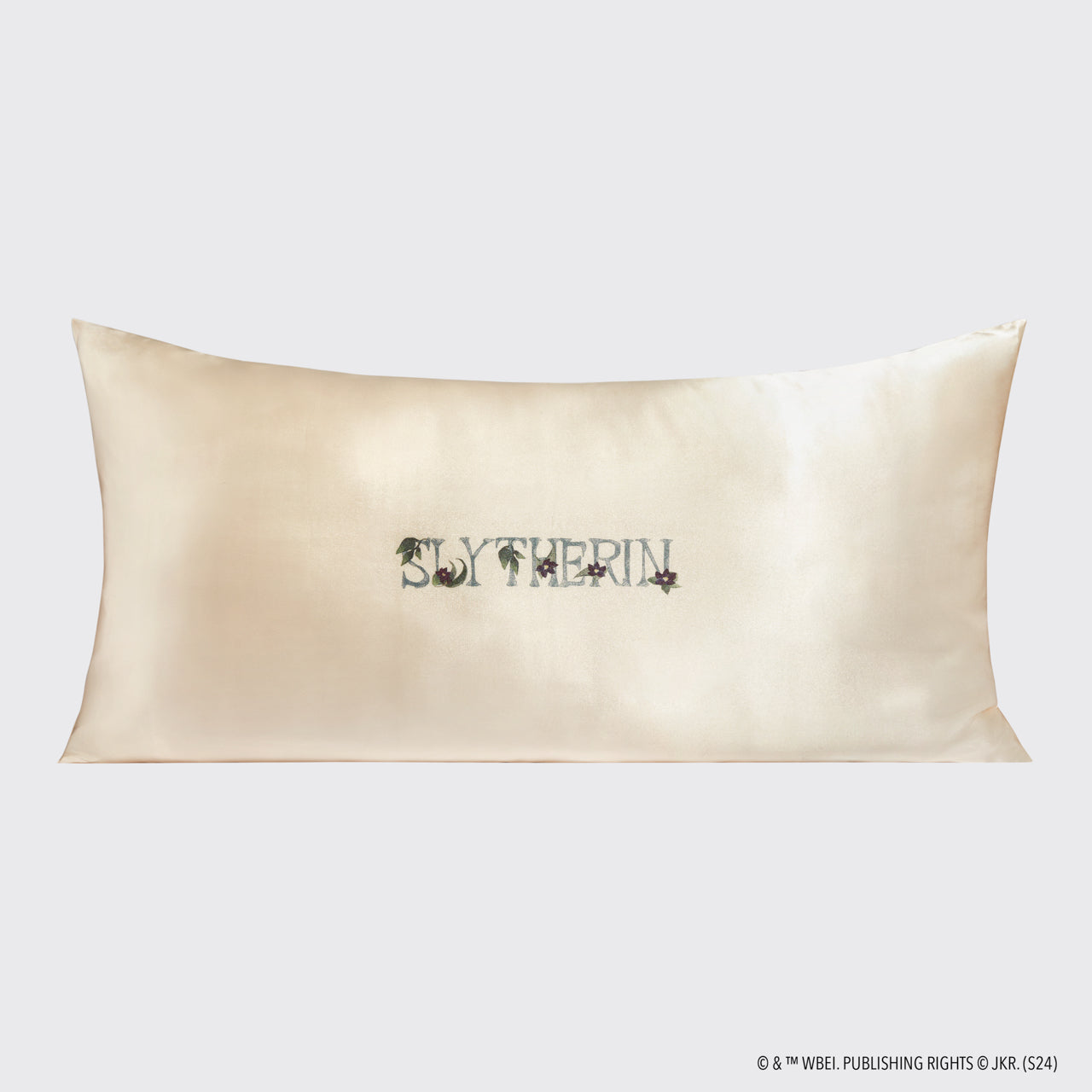 Harry Potter x Kitsch Funda de Almohada de Satén Rey - Slytherin