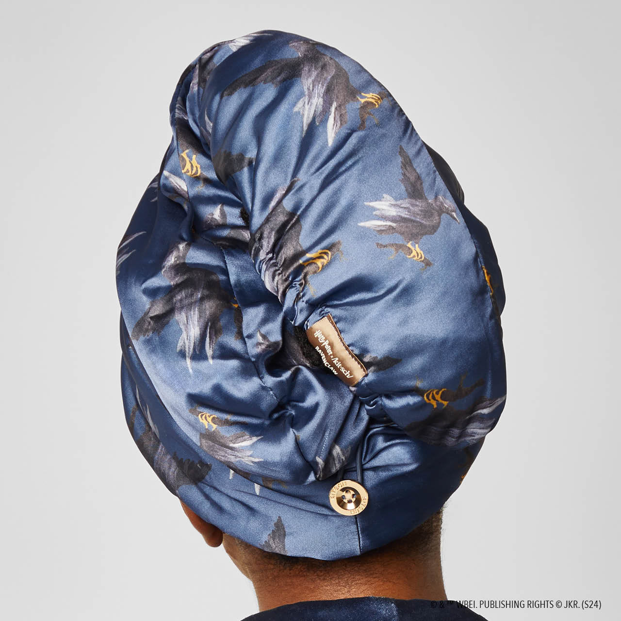 Harry Potter x Kitsch Serviette à cheveux enveloppée de satin - Ravenclaw