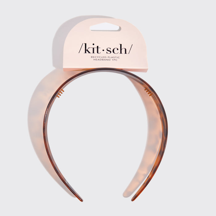 Recycled Plastic Wide Headband - Tort