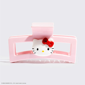 Hello Kitty x Kitsch Plástico Reciclado Jumbo Forma Aberta Clipe de Garra 1pc - Cara de Gatinho