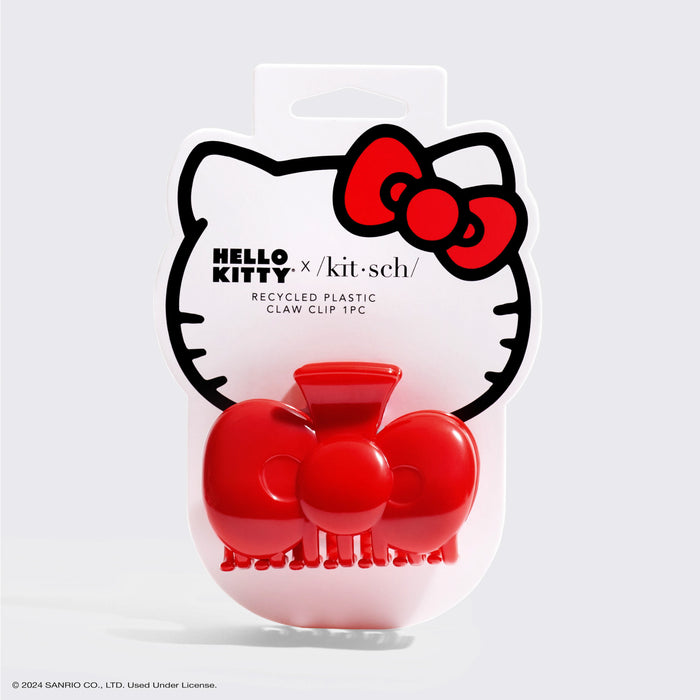 Hello Kitty x Kitsch Plastique recyclé Pince à griffes en forme de noeud 1pc