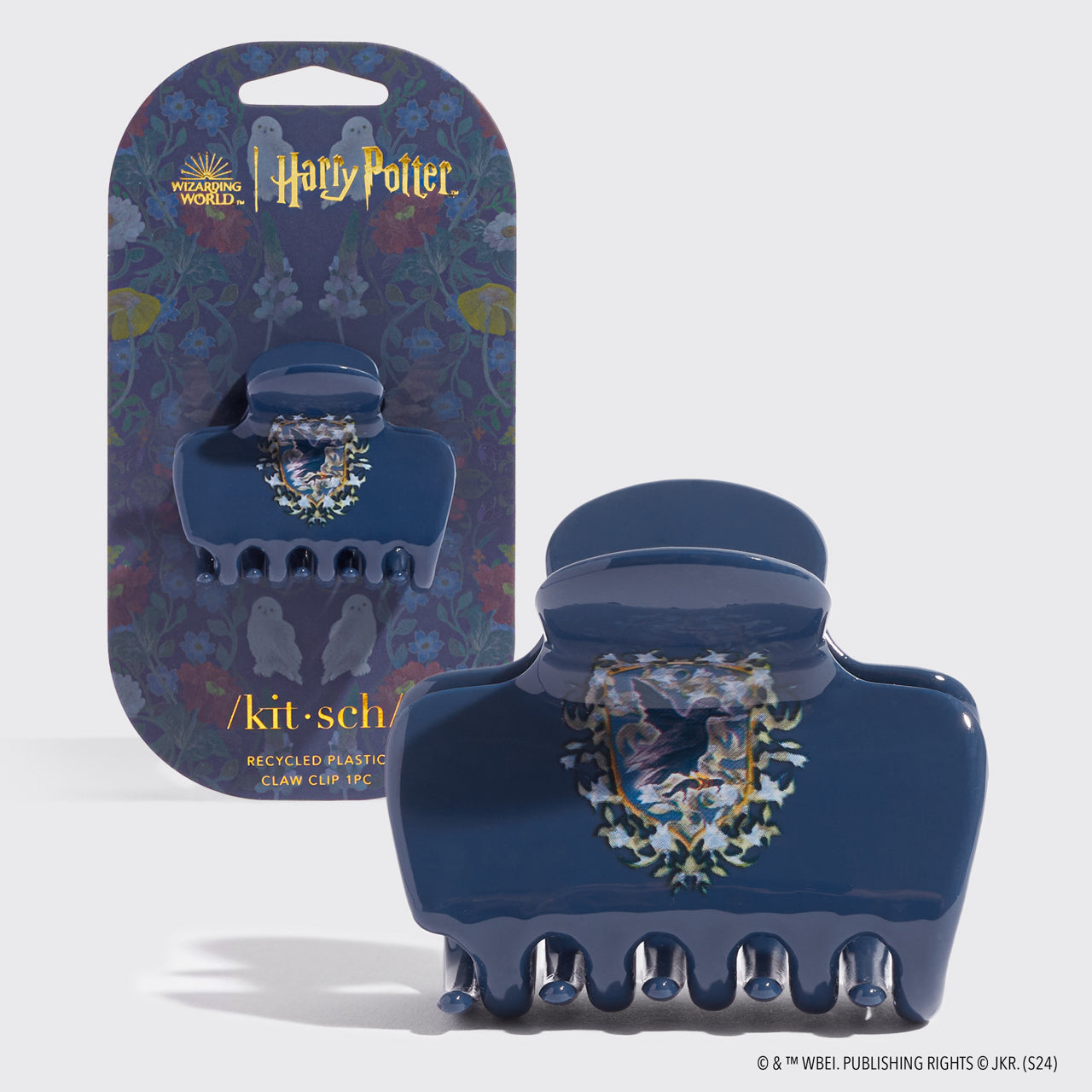 Harry Potter x Kitsch Krallenklammer aus recyceltem Kunststoff, 1 Stück – Ravenclaw