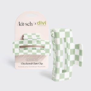 Divi x Kitsch Recycled Kunststoff kariert Kralle Clip 1pc