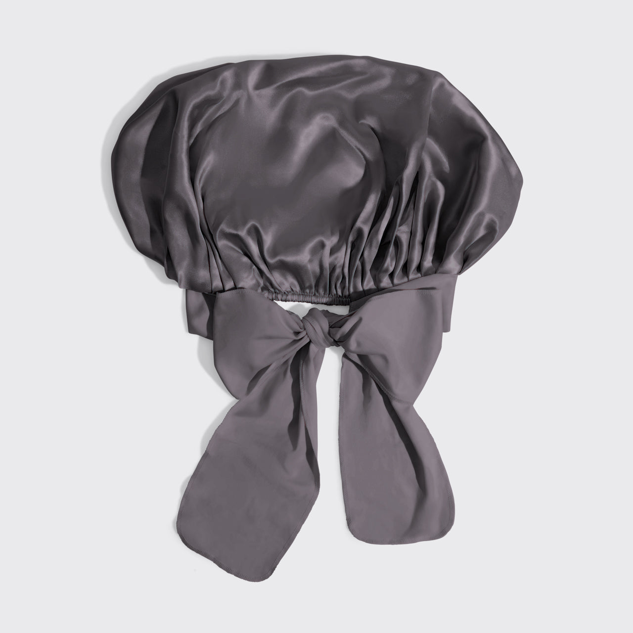 Bonnet de satin surdimensionné réglable - anthracite