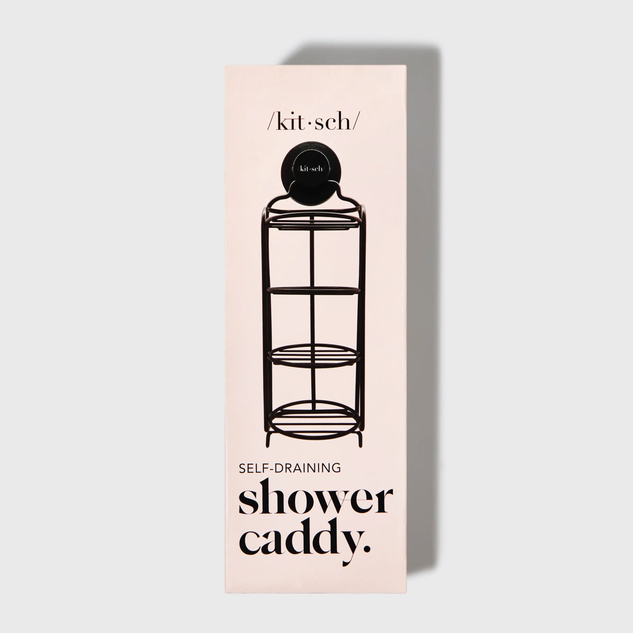 Kitsch Self-Draining Mounted Shower Caddy for Soap Shampoo