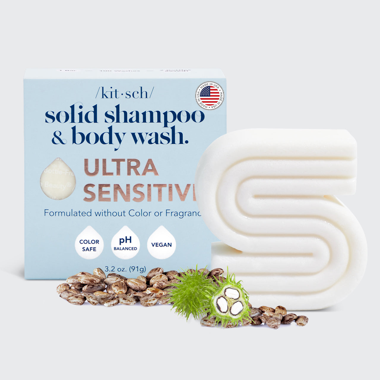 Ultra Sensitive Shampoo & Body Wash Bar Fragrance Free