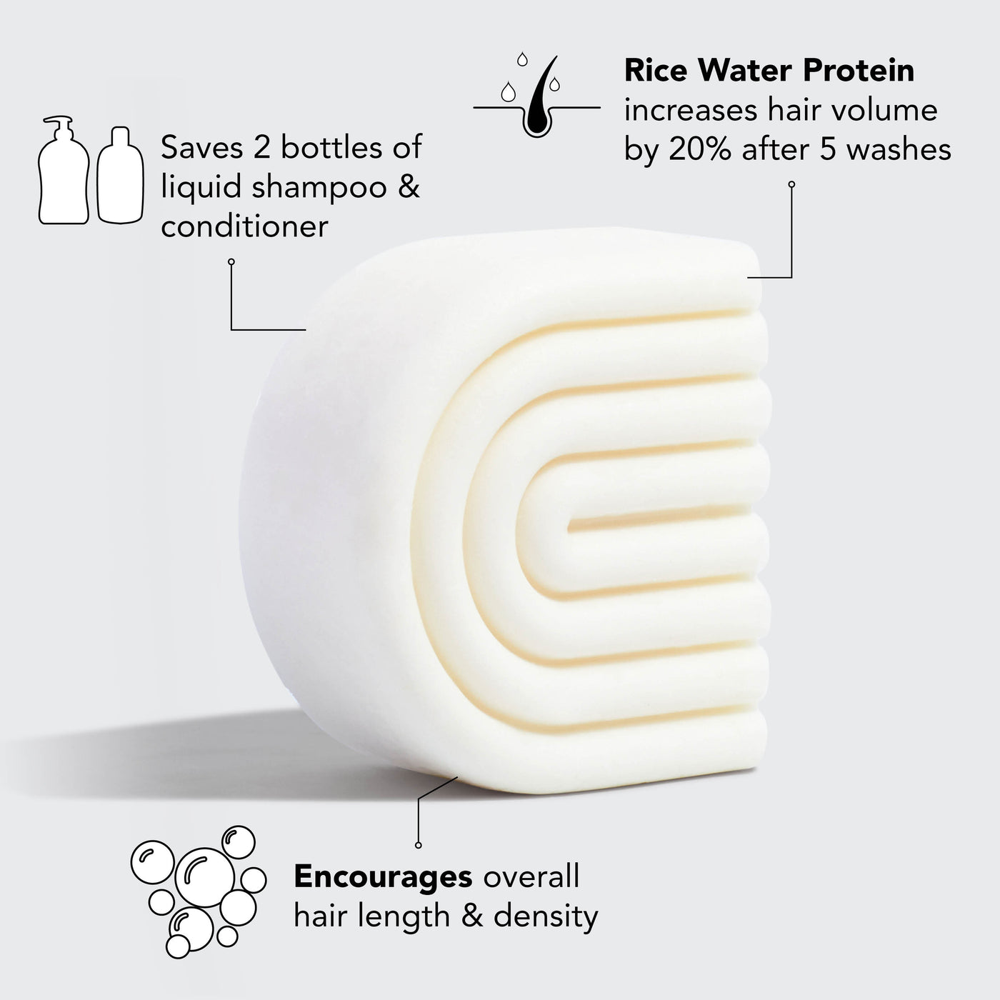 Rice Water Conditioner Bar pro růst vlasů