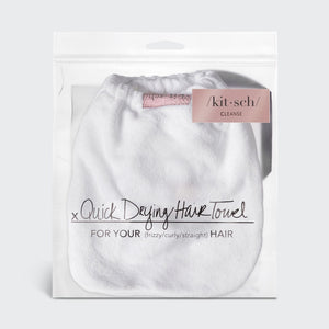 Quick Dry Hair Towel - White