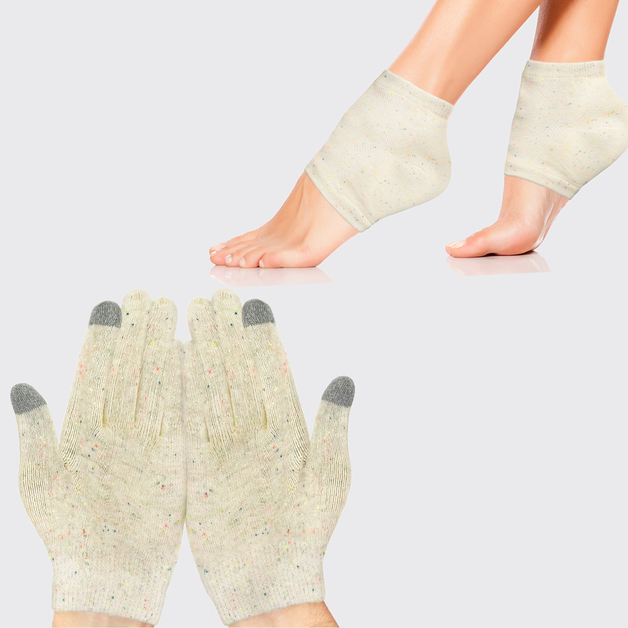 Kitsch Moisturizing Spa Socks & Gloves Bundle Hydrates, Softens & Protects