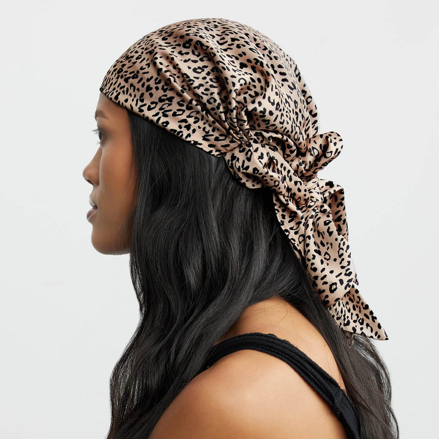 Leopard print sale head scarf