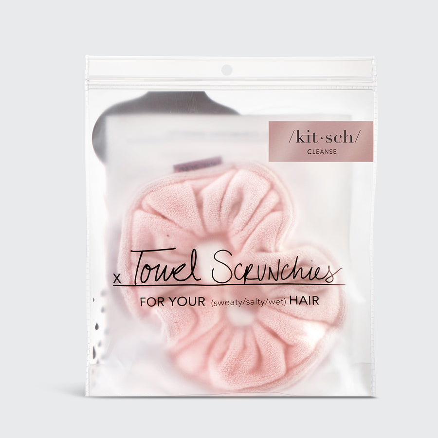 Handtuch-Scrunchie, 2er-Pack – Blush
